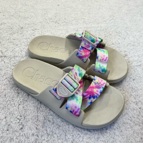Women's Chacos Chillos Colorful Slide Slip On Shoe Size 6W - Picture 3 of 9